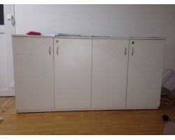 Thanh Lý Tủ Hồ Sơ Thấp 4 Cánh Xám Cũ Giá Rẻ